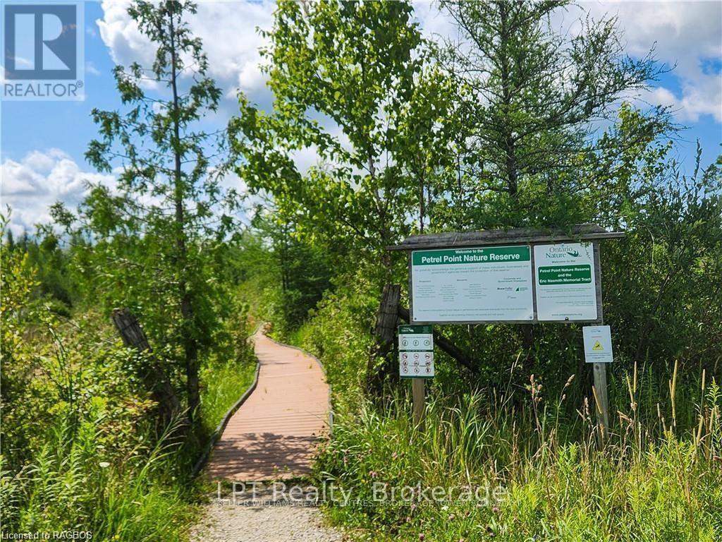Trail entrance into Petrel Point Nature Reserve near the property